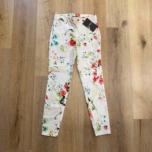 Orange Fashion Village Womens Patterned Skinny Jeans Small NWT